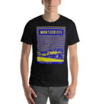 Camiseta estampado ciudad Montecristi negro