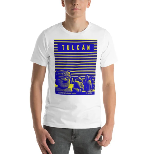 Camiseta estampado ciudad Tulcán hombre premium degradado