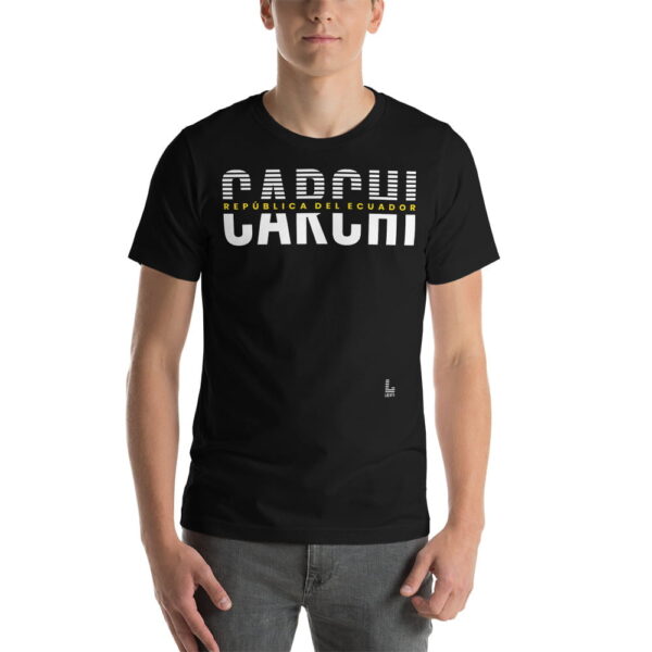 Camiseta estampado Carchi hombre negro premium