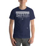 Camiseta estampado Ecuador Tokio Japón bicicleta hombre premium