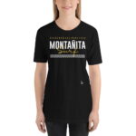 Camiseta estampado Montañita surf Ecuador mujer color negro