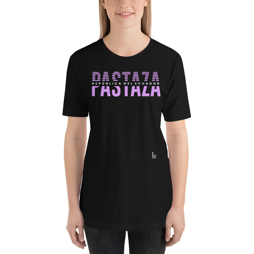 Camiseta estampado Pastaza mujer color negro premium modelo