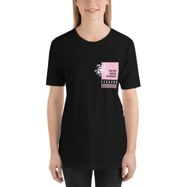 Camiseta con estampado de bolsillo Galápagos Tortuga mujer
