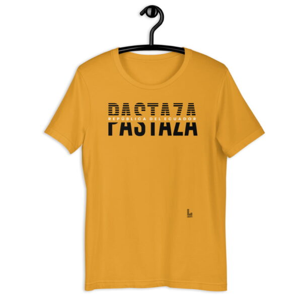 Camiseta estampado Pastaza hombre color mostaza premium