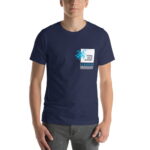 Camiseta con estampado de bolsillo Galápagos tortuga hombre premium color azul