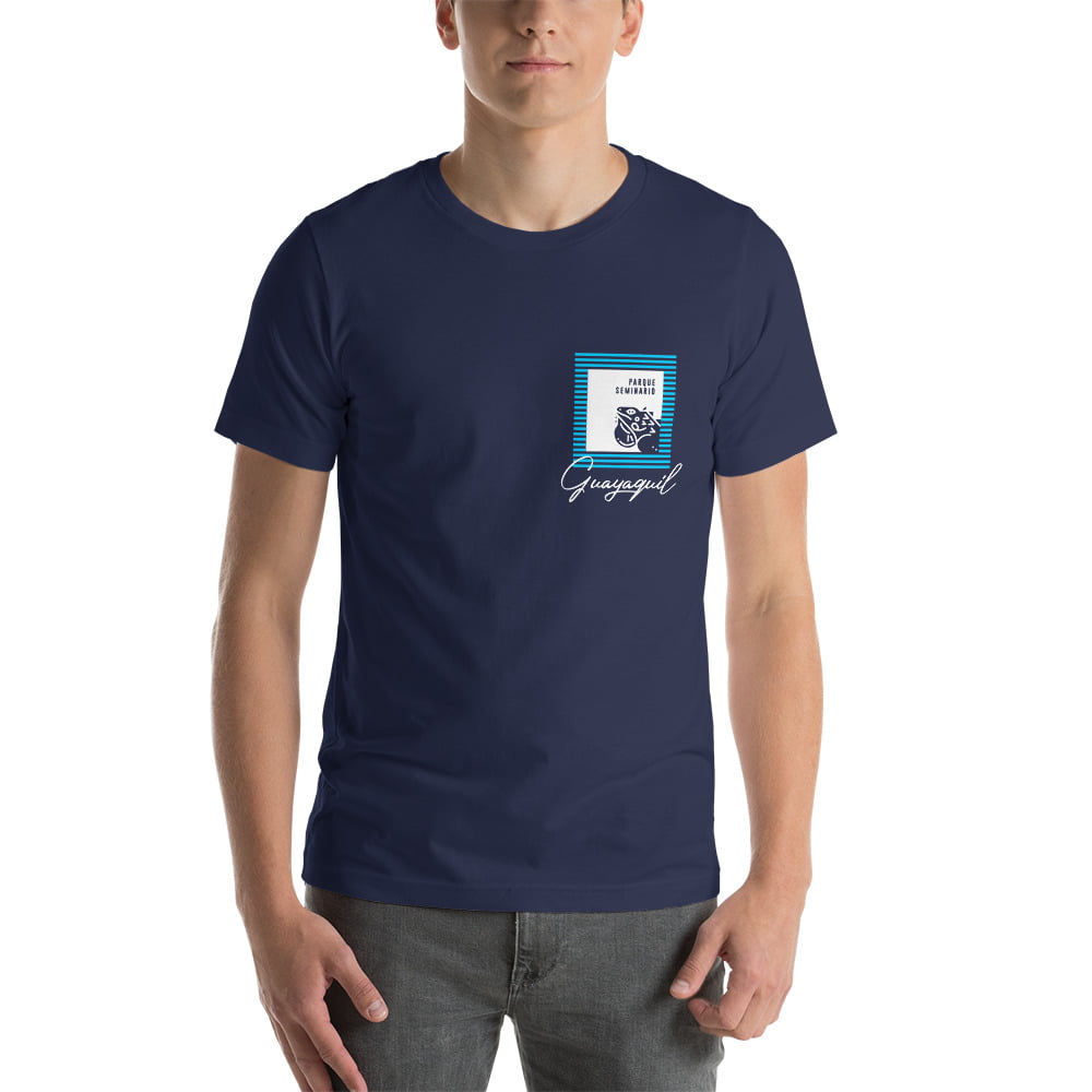 camiseta con estampado de bolsillo Guayaquil Parque Las Iguanas para hombre azul