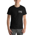 Camiseta personalizada con nombre y numero color negro delante