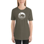Camiseta de galápagos tortuga terrestre color militar mujer