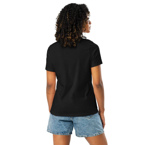 Camiseta básica mujer color negro cuello redondo