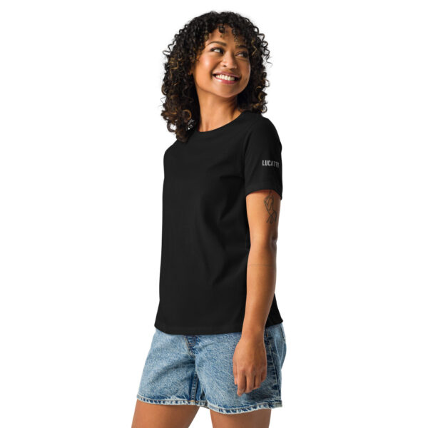 Camiseta básica mujer color negro cuello redondo